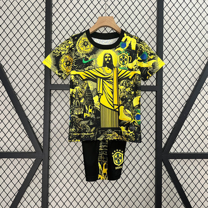 Kids Brazil "Jesus" Special Yellow Shirt