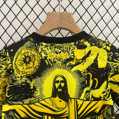 Kids Brazil "Jesus" Special Yellow Shirt