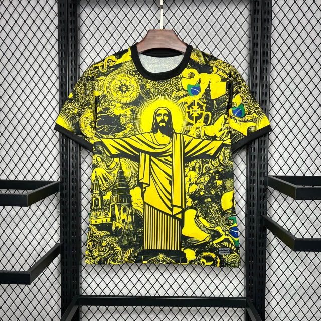 Brazil Jesus Yellow Shirt 24/25