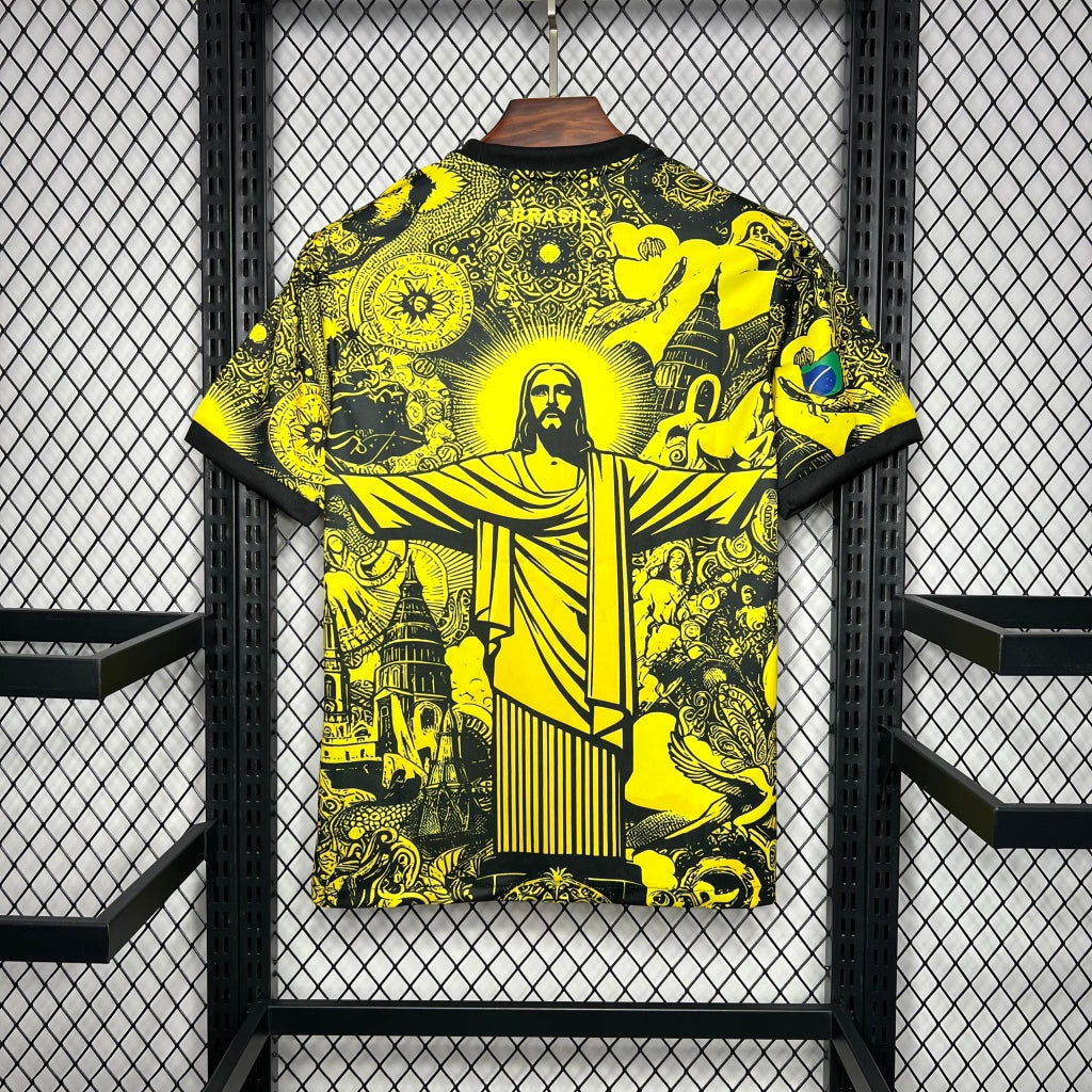 Brazil Jesus Yellow Shirt 24/25