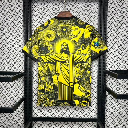 Brazil Jesus Yellow Shirt 24/25